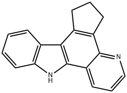 3,4-シクロペンテノピリド[3,2-A]カルバゾール 化学構造式