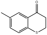 2,3-ジヒドロ-6-メチル-4H-1-ベンゾチオピラン-4-オン 化学構造式