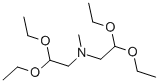 N,N-ビス(2,2-ジエトキシエチル)メチルアミン 化学構造式