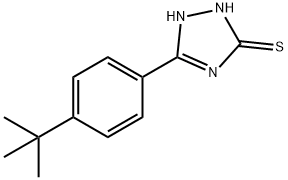 5-(4-叔丁基苯基)-1H-1,2,4-三唑-3-硫醇 结构式
