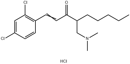 1-(2,4-dichlorophenyl)-4-dimethylaminomethyl-1-nonen-3-one,69489-28-7,结构式