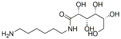 N-(6-アミノヘキシル)-D-グルコンアミド 化学構造式