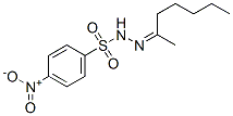N-(heptan-2-ylideneamino)-4-nitro-benzenesulfonamide 结构式