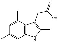 2-(2,4,6-trimethyl-1H-indol-3-yl)acetic acid Structure