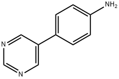 Benzenamine, 4-(5-pyrimidinyl)- (9CI) Struktur