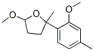 テトラヒドロ-5-メトキシ-2-(2-メトキシ-4-メチルフェニル)-2-メチルフラン 化学構造式