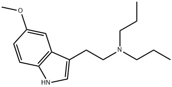 5-Methoxy-N,N-dipropyltryptamine 结构式