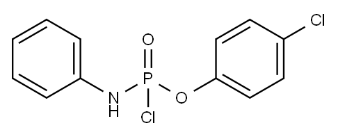 4-氯苯基苯胺基磷酰氯, 69497-44-5, 结构式