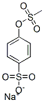 Sodium, 4-(methylsulfonyloxy)benzenesulfonate Struktur