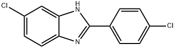 5-CHLORO-2-(4-CHLOROPHENYL)BENZIMIDAZOLE Struktur