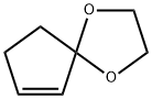 2-シクロペンテン-1-オン エチレン ケタール 化学構造式