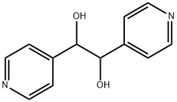 1,2-二(4-吡啶基)乙烷二醇 结构式