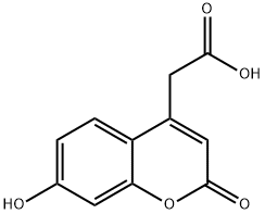 7-羟基香豆素-4-乙酸, 6950-82-9, 结构式