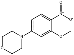 4-(3-甲氧基-4-硝基苯基)吗啉, 6950-88-5, 结构式