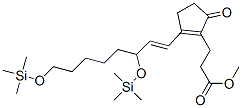2-[3,8-ビス[(トリメチルシリル)オキシ]-1-オクテニル]-5-オキソ-1-シクロペンテン-1-プロピオン酸メチル 化学構造式