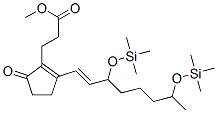 2-[3,7-Bis[(trimethylsilyl)oxy]-1-octenyl]-5-oxo-1-cyclopentene-1-propionic acid methyl ester Structure