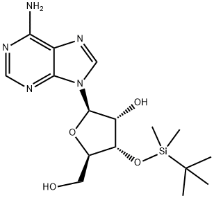3'-O-叔丁基二甲基甲硅烷基腺苷,69504-14-9,结构式