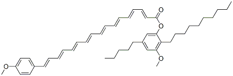 17-(4-Methoxyphenyl)-2,4,6,8,10,12,14,16-heptadecaoctaenoic acid 2-decyl-3-methoxy-5-pentylphenyl ester Structure