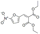 Propanedioic acid, ((5-nitro-2-furanyl)methylene)-, diethyl ester Struktur