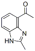 Ethanone, 1-(2-methyl-1H-benzimidazol-4-yl)- (9CI) Struktur