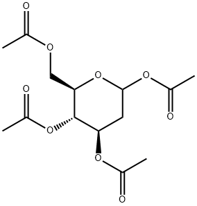 1,3,4,6-Tetra-O-acetyl-2-deoxy-D-glucopyranose Struktur