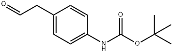 4-(tert-butyloxycarbonylamino)phenylacetaldehyde Struktur