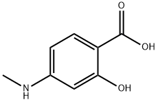 4-(甲基氨基)水杨酸 结构式