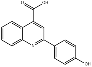 2-(4-羟苯基)喹啉-4-羧酸,6952-34-7,结构式