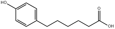 6-(4-ヒドロキシフェニル)ヘキサン酸 化学構造式