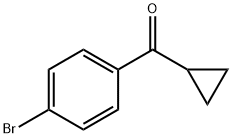 (4-ブロモフェニル)シクロプロピルメタノン 化学構造式
