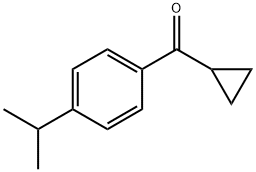 シクロプロピル[4-(1-メチルエチル)フェニル]メタノン 化学構造式