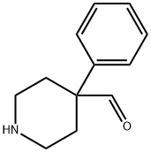 4-フェニル-4-ピペリジンカルボアルデヒド 化学構造式