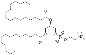 1-MYRISTOYL-2-PALMITOYL-SN-GLYCERO-3-PHOSPHOCHOLINE;14:0-16:0 PC,69525-80-0,结构式