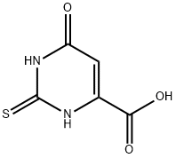 6-氧代-2-硫代-1,2,3,6-四氢嘧啶-4-羧酸,6953-78-2,结构式