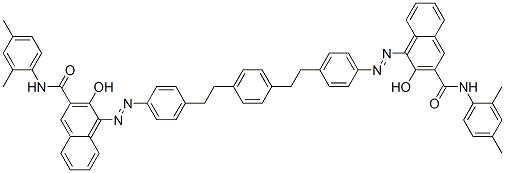 4,4'-[phenylene-1,4-bis(ethylenephenylene-1,4-azo)]bis[N-(2,4-dimethylphenyl)-3-hydroxynaphthalene-2-carboxamide]|