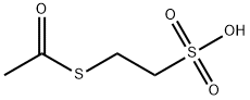 2-乙酰硫基乙烷磺酸,69536-71-6,结构式