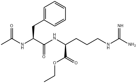 N-acetylphenylalanylarginine ethyl ester Struktur