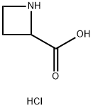 2-AZETIDINECARBOXYLIC ACID, HYDROCHLORIDE Structure