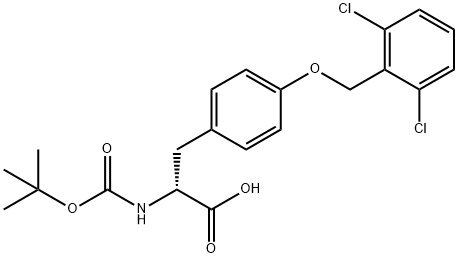 BOC-D-TYR(2,6-DI-CL-BZL)-OH, 69541-62-4, 结构式