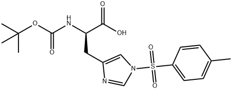N-Boc-N'-对甲苯磺酰基-D-组氨酸,69541-68-0,结构式