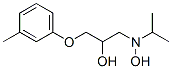 1-[ヒドロキシ(1-メチルエチル)アミノ]-3-(3-メチルフェノキシ)-2-プロパノール 化学構造式