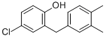 4-Chloro-2-[(3,4-dimethylphenyl)methyl]phenol 结构式