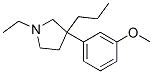 1-エチル-3-(m-メトキシフェニル)-3-プロピルピロリジン 化学構造式