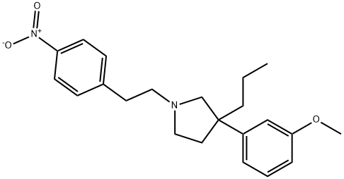 3-(m-Methoxyphenyl)-1-(p-nitrophenethyl)-3-propylpyrrolidine Structure
