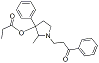 1-(2-Benzoylethyl)-2-methyl-3-phenylpyrrolidin-3-ol propionate Struktur