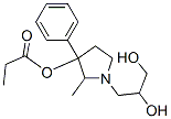 1-(2,3-Dihydroxypropyl)-2-methyl-3-phenylpyrrolidin-3-ol 3-propionate Structure