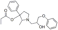 1-(2-Hydroxy-3-phenoxypropyl)-2-methyl-3-phenylpyrrolidin-3-ol 3-propionate Structure