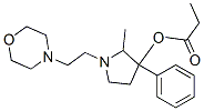 2-Methyl-1-(2-morpholinoethyl)-3-phenylpyrrolidin-3-ol propionate Structure