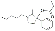 2-Methyl-1-pentyl-3-phenylpyrrolidin-3-ol propionate Structure