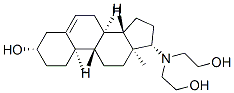 (3S,8R,9S,10R,13S,14S,17S)-17-(bis(2-hydroxyethyl)amino)-10,13-dimethy l-2,3,4,7,8,9,11,12,14,15,16,17-dodecahydro-1H-cyclopenta[a]phenanthre n-3-ol 结构式